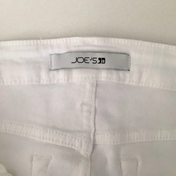 Joe’s Jeans white Cuff Crop Skinny Jeans - Picture 6 of 9